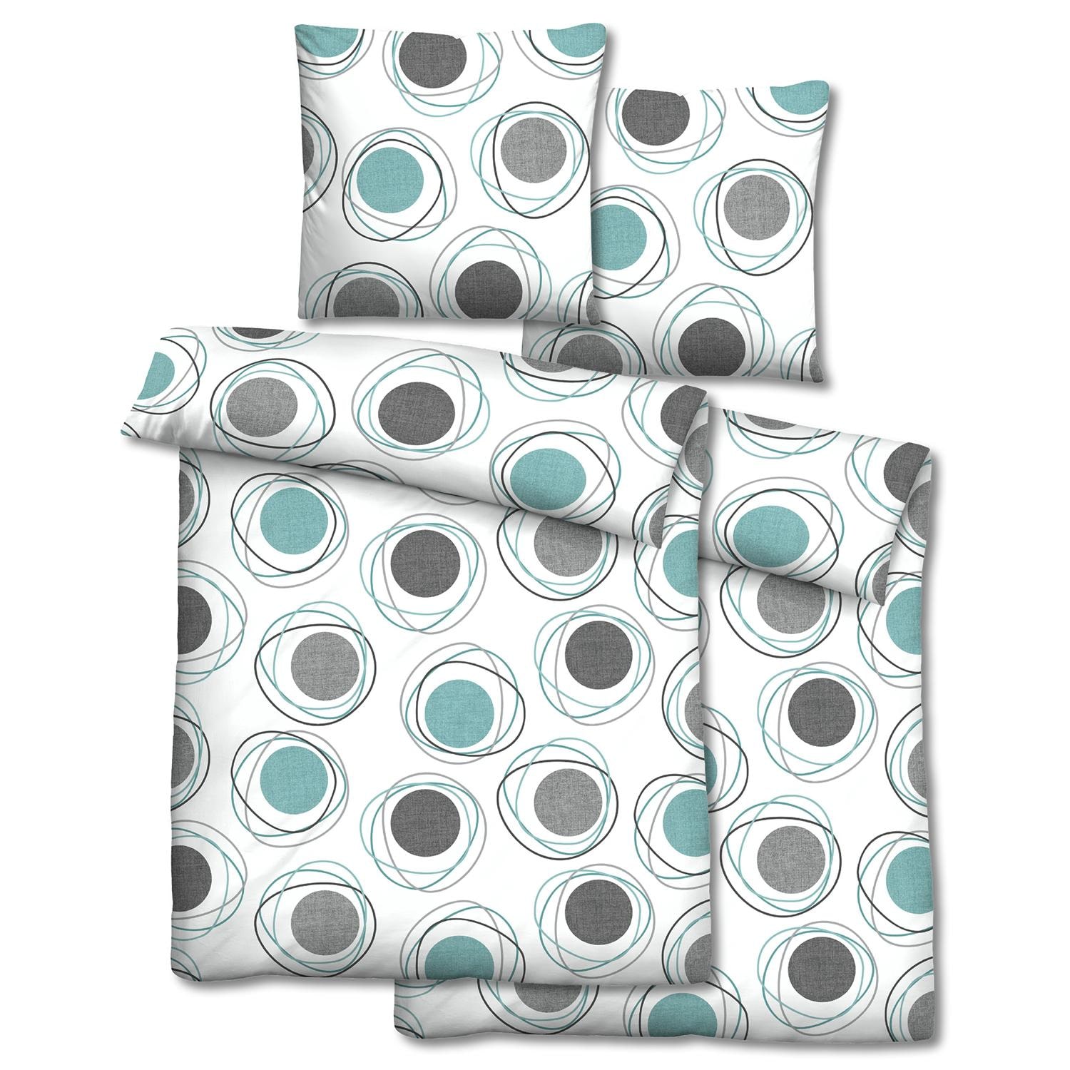 Doppelpack Castell Polycotton Renforcé Bettwäsche 135 x 200 cm + 80 x 80 cm