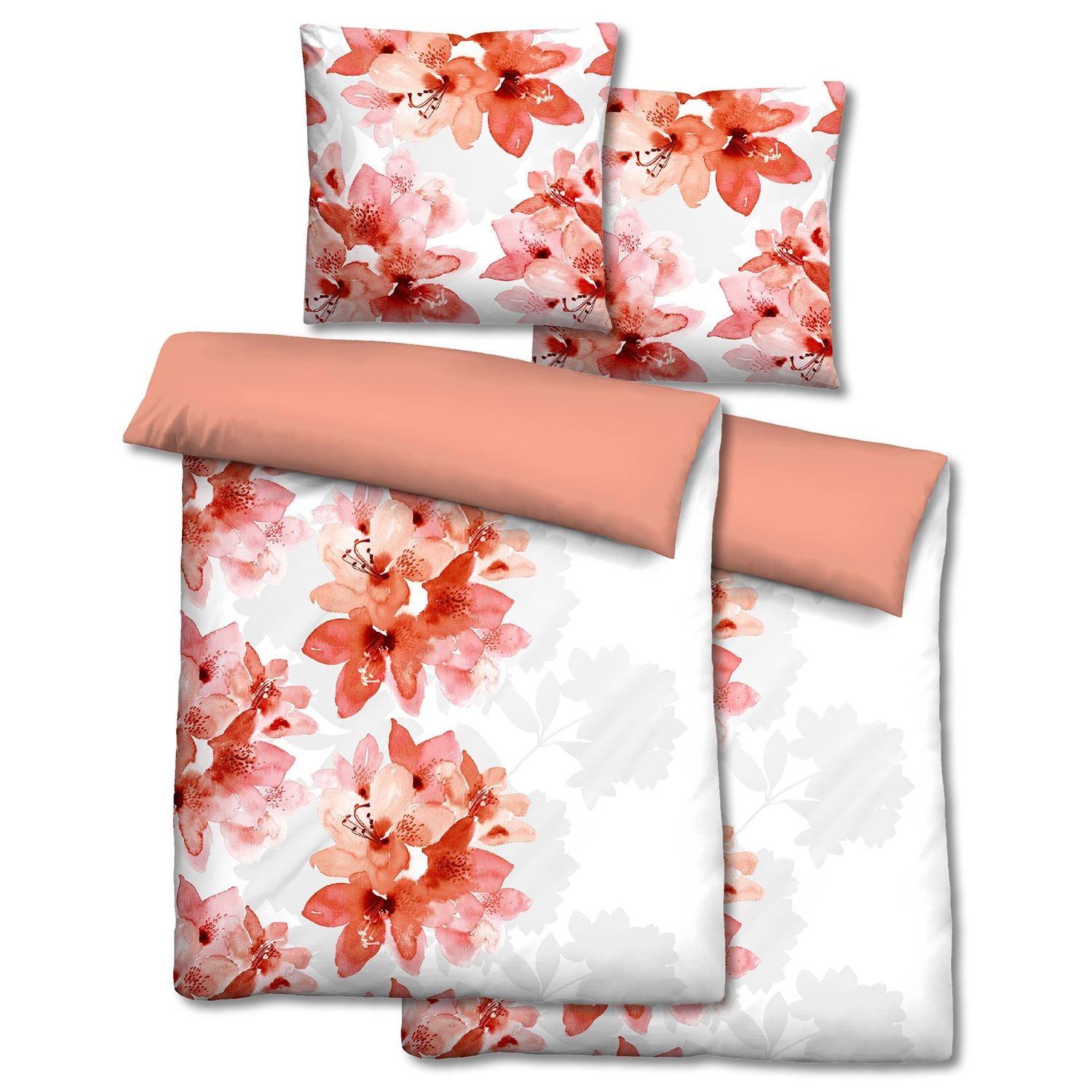 Doppelpack Castell Biber Bettwäsche 135 x 200 cm + 80 x 80 cm