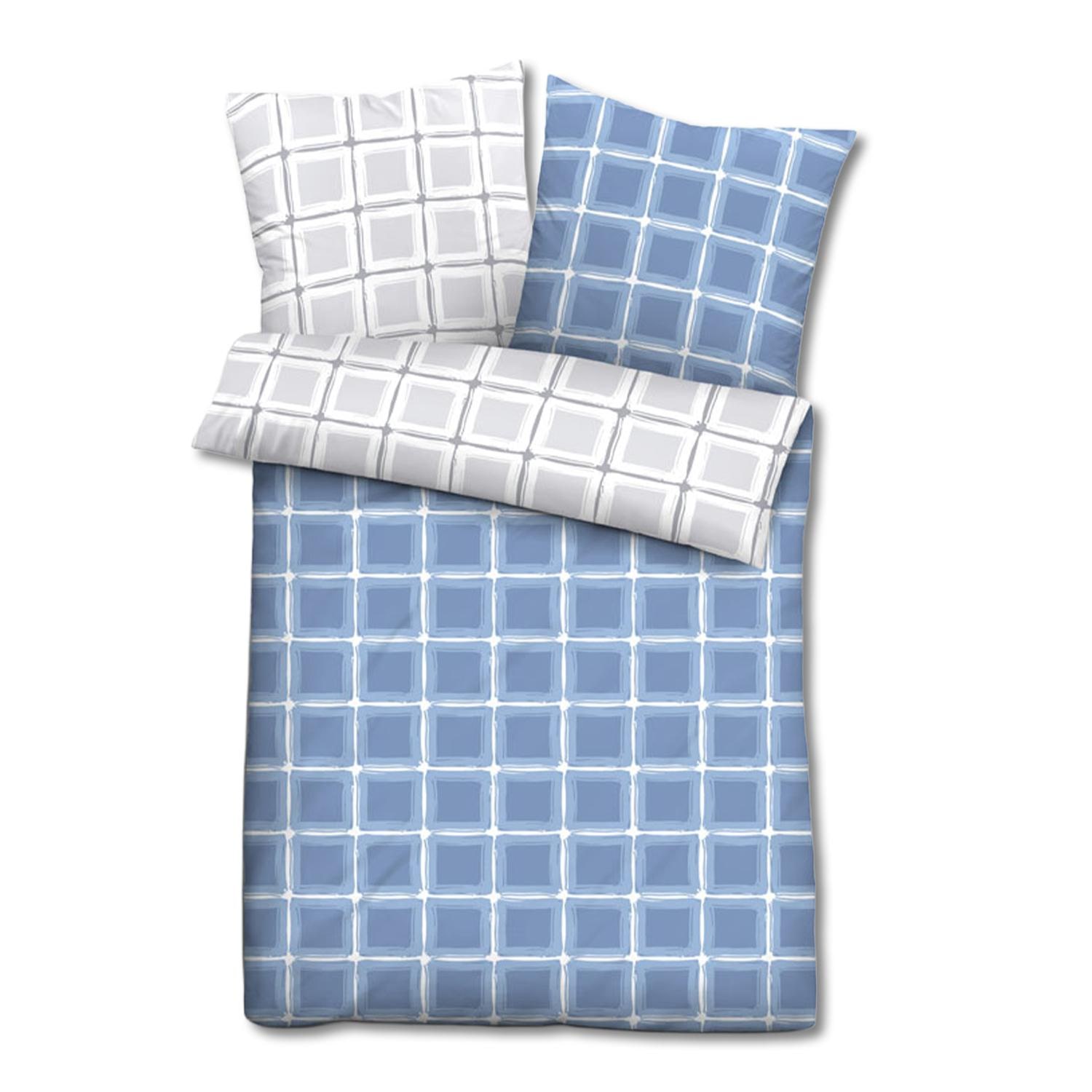 Castell Baumwoll-Satin Bettwäsche 135 x 200 cm + 80 x 80 cm