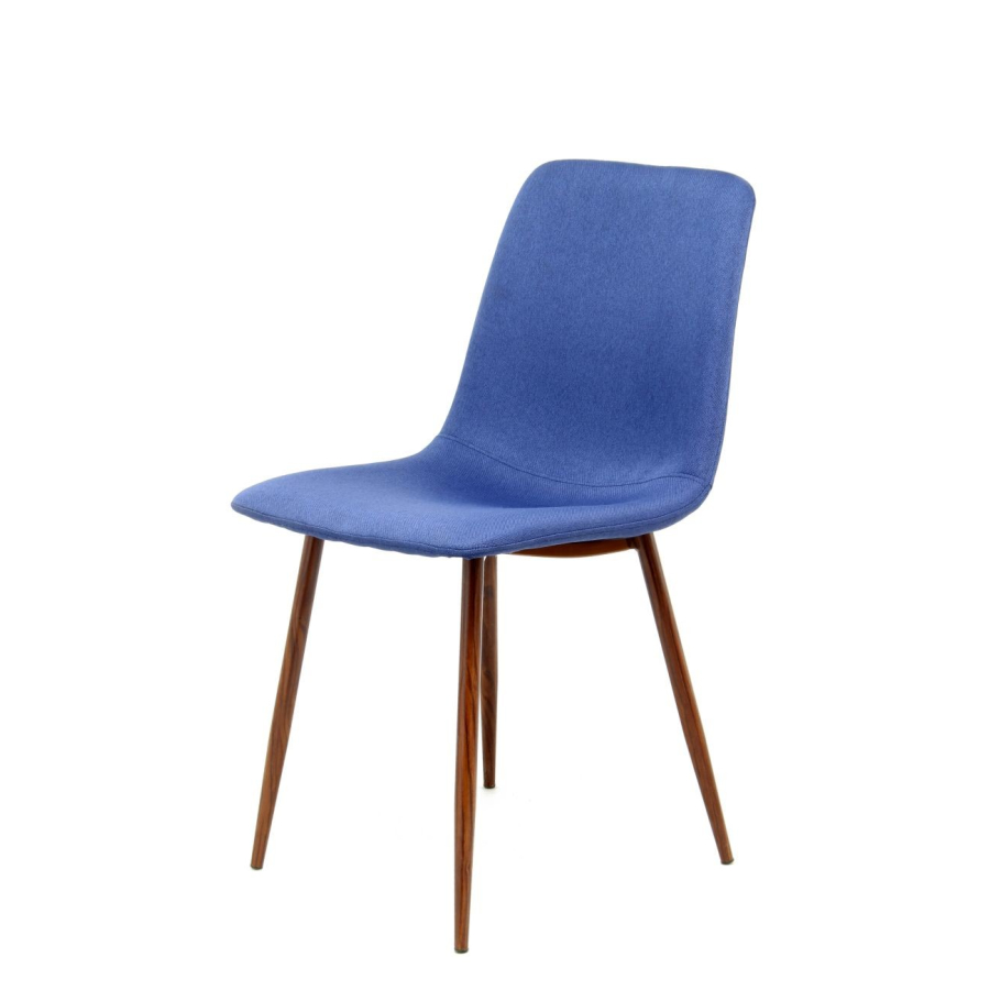 Kayoom Maggie Stühle 2er-Set - Blau - 2 Stühle à 55 x 46,5 cm - H 84,5 cm