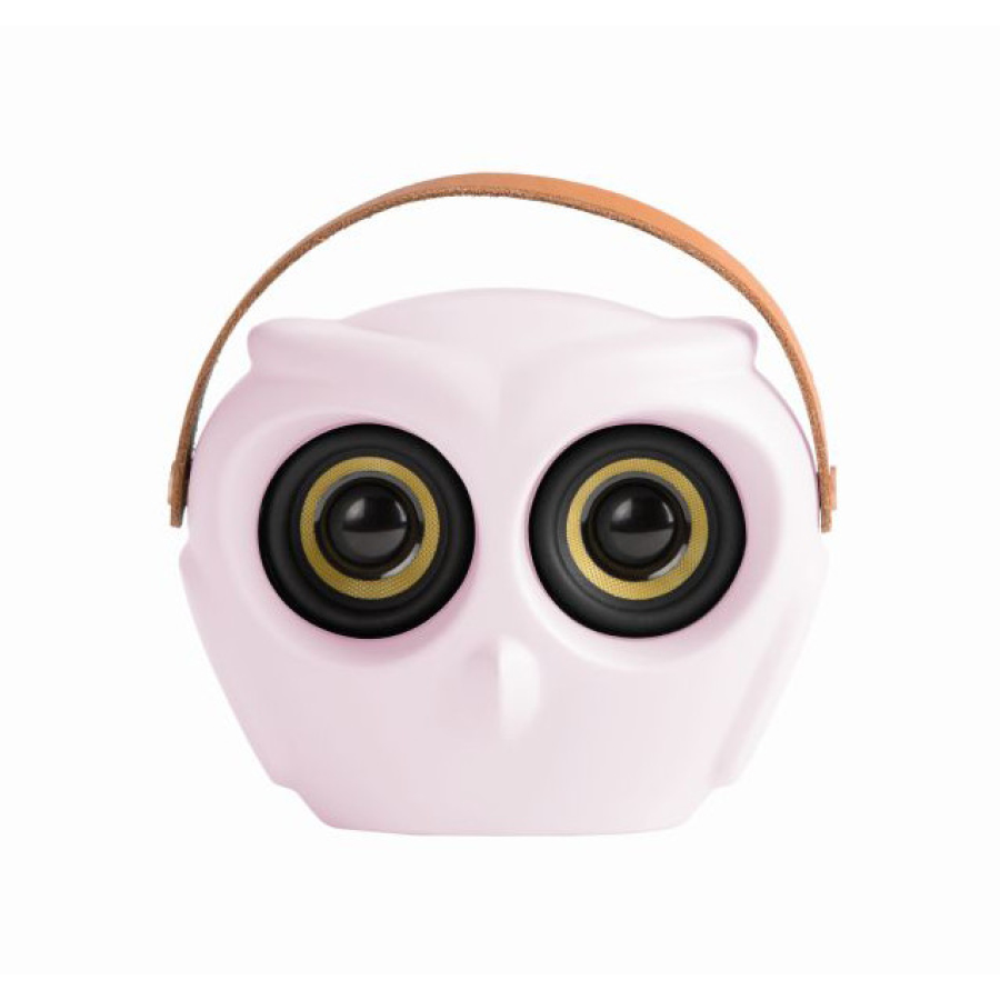 KREAFUNK aOWL Bluetooth-Lautsprecher - dusty pink - 14,2x12x8,4 cm