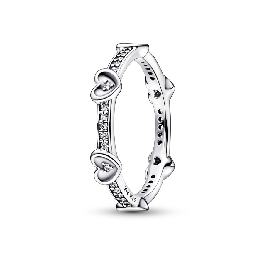 Pandora Ring - Radiant Sparkling Hearts - 192496C01