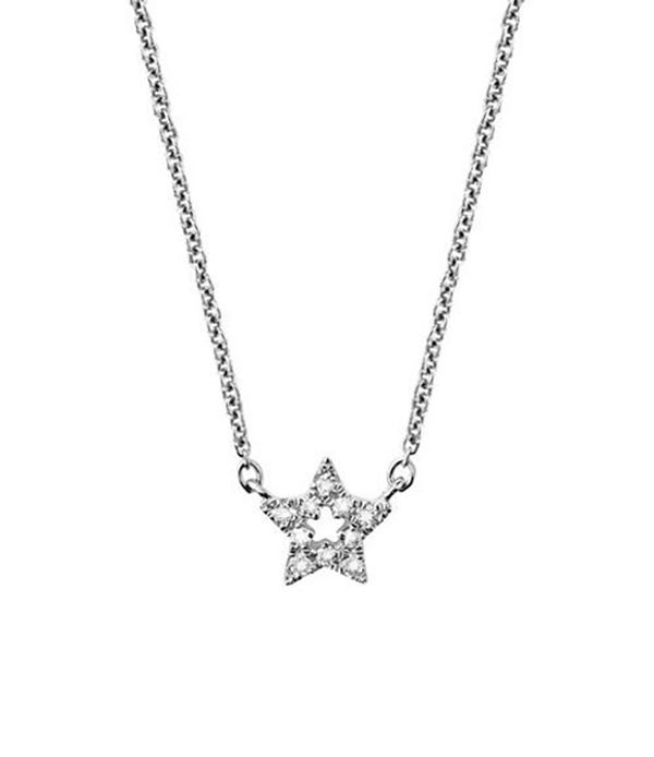 Momentoss Halskette - Weissgold Stern - 21300009