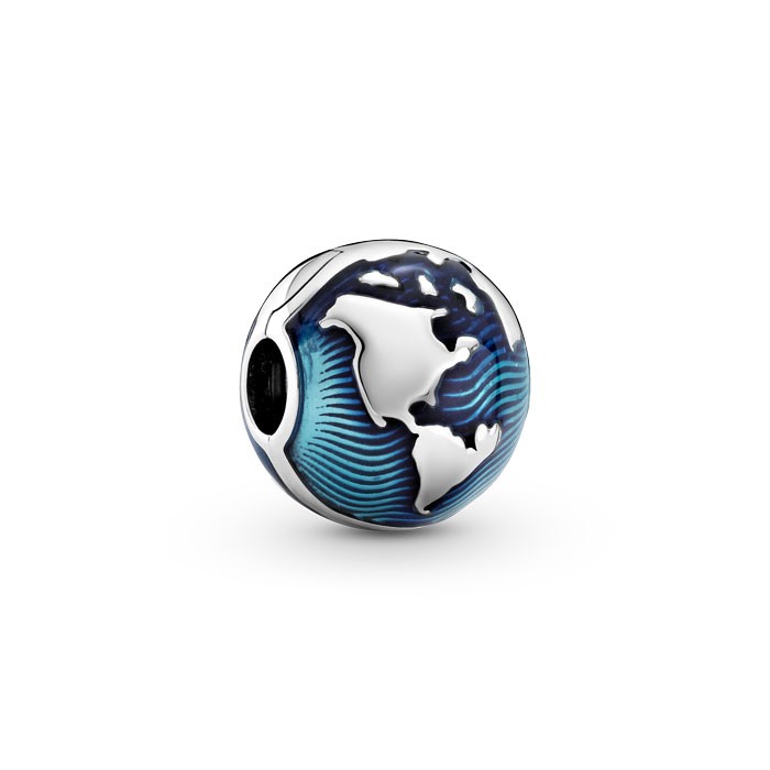 Pandora Charm - Blue Globe - 799429C01