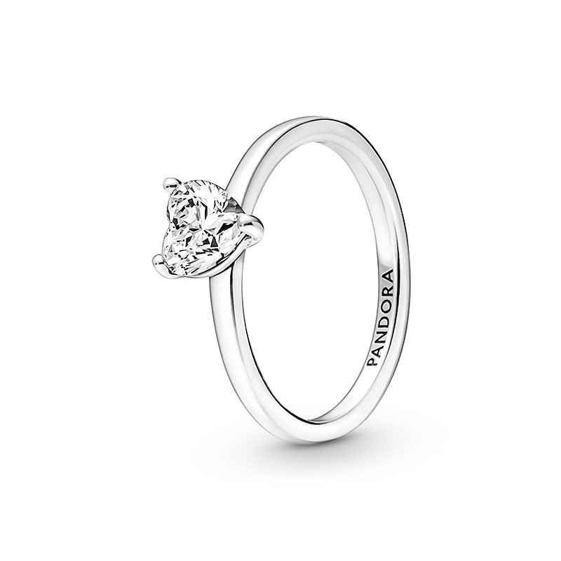 Pandora Ring - Sparkling Heart Solitaire - 191165C01