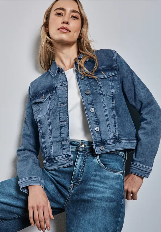 Jacke im Jeans-Look