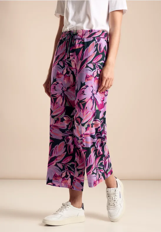 Wide Legs Print Hose
