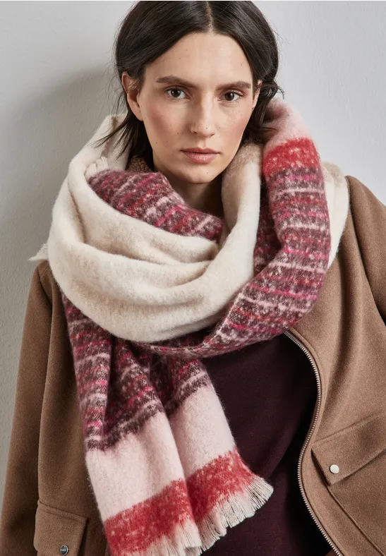 Langer Colourblock Schal