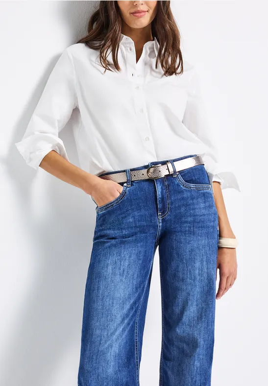 Gürtel im Metallic Look