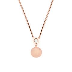 Halskette Delicato für Damen aus Edelstahl, rosé