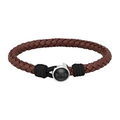 Thad Classic Lederarmband für Herren, braun