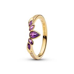 Disney Frozen Ring Annas Diadem für Damen, IP Gold