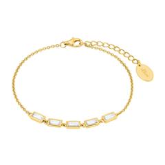 Damen Armband aus vergoldetem 925er Silber, Zirkonia