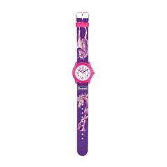 Einhorn Armbanduhr für Mädchen, Kunststoff, lila, pink