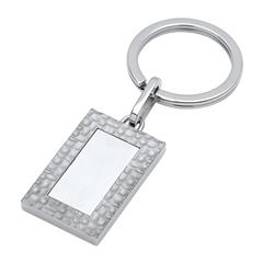 Schlüsselanhänger teilmattiertem Edelstahl