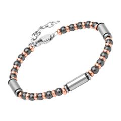 Armband Bicolor aus Edelstahl mit Kugeln