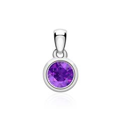 Anhänger für Ketten aus 585er Weißgold mit Amethyst