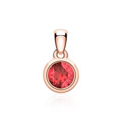 585er Roségold Anhänger für Ketten mit Rubin