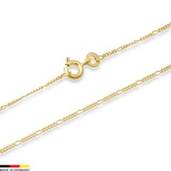 585er Goldkette: Figarokette Gold 45cm