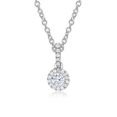 Kette aus 750er Weißgold mit Brillanten