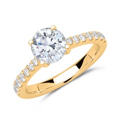 Ring 585er Gold mit Brillanten