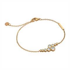 Armband Twinkle Edelstahl vergoldet Zirkonia