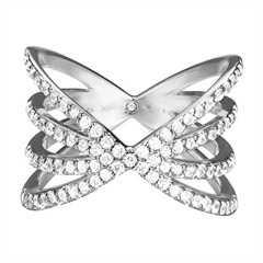 Ring Silber Zirkoniabesatz
