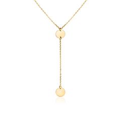 9K Goldkette für Damen in Y-Optik, gravierbar