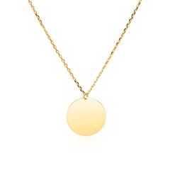 Gravierbare Halskette für Damen aus 9K Gold