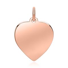 Gravur Herzanhänger aus 333er Roségold