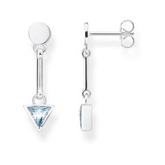 Ohrringe Dreieck hellblau aus Sterlingsilber