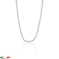 925er Silber Königskette, 2 mm, vierkant