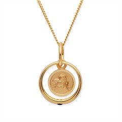 Taufkette 333er Gold mit Saphir Engel