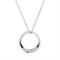 Taufkette 925 Silber mit Saphir