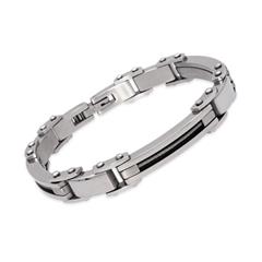 Edelstahl Armband Stahlseil Elemente 21cm