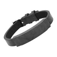 Armband Leder Carbon Element Schwarz