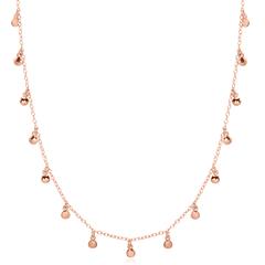 Kette aus rosévergoldetem Sterlingsilber