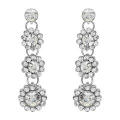 Dreiteilige Ohrstecker Blüten Modeschmuck