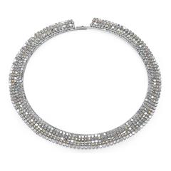 Damen Kette mit Glassteinen