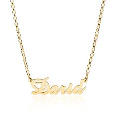 Namenskette aus 585er Gelbgold Ketten wählbar