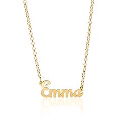 Namenskette aus vergoldetem 925er Silber