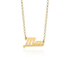 14-karätige Goldkette mit wählbarem Namen oder Begriff