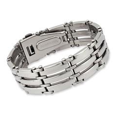 Modernes hochglanzpoliertes Armband Edelstahl