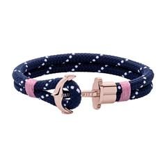 Phrep Damen Armband aus Nylon, dunkelblau