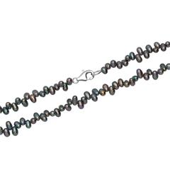 Halskette aus Süßwasserperlen und 925 Silber