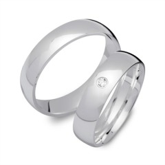 Trauringe Silber Eheringe 925 Gravur Zirkonia