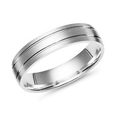 Silber Ring 925er Silber Glanzrillen 5 mm