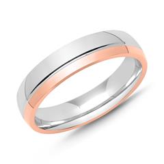 925er Silber Ring Bicolor für Herren
