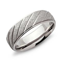Ring Edelstahl diamantiert 7mm