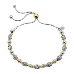 Armband aus Sterlingsilber teilweise vergoldet